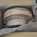 I00000 150 PCS Pink Plastic Plates for Party,Heavy Duty Pink Disposable Plates,Gold Dinnerware Set Include 30 Dinner Plates,30 Dessert Plates,30 Gold Plastic Silverware Set for Valentine's Day