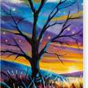 Qoosea Paint by Numbers Kit for Adult : The Tree of Life DlY Paint by Number for Adults with Frame Painting Kit for Beginners Adults Fun Number Painting Art for Home Decor Relaxing Gift 9.512inch