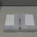 Mathtoxyz Small Bead Organizers, 30 Pieces Plastic Storage Cases Mini Clear Bead Storage Containers Transparent Boxes with Hinged Lid and Rectangle Clear Craft Supply Case