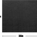 ITSOFT Under The Sink Mat, Kitchen Tray Drip, Cabinet Liner, Waterproof Layer, Reusable, Washable 36 x 30 Inches Black