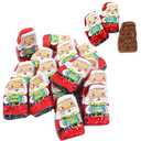 2 x Christmas Milk Chocolate Mini Crisp Kringles Party Bag Fillers, Individually Wrapped Foils, Kosher Certified (Half-Pound) (1.27 Ounce (Pack of 1))