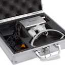 EustomA 2.5X Binocular Loupes Optical Glasses +3W LED Headlight Lamp with Filter + Aluminum Box Silver