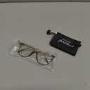 Gaoye Blue Light Blocking Glasses - Trending Round TR90 Frames, Metal Arms, UV400 Protection - Matching Soft Case