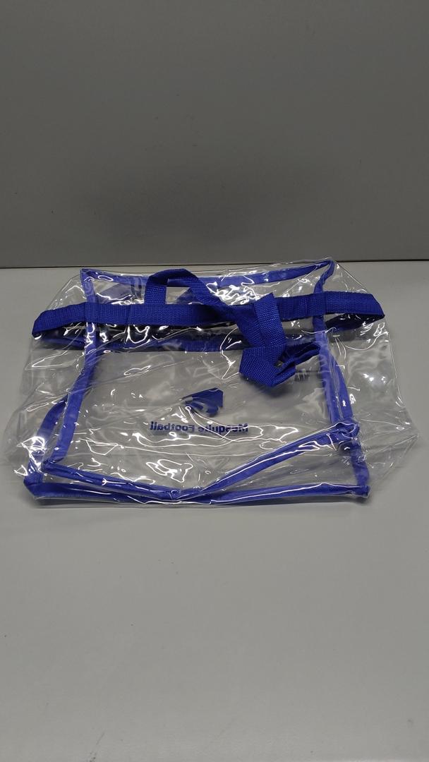 Clear Tote bag Stadium Travel Shoulder Bag with Zipper Closure, Waterproof Beach Bag 4 pcs