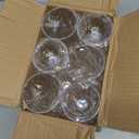 Cheardia 6 Pack Plastic Milkshake Glasses, 15 oz Milkshake Cups Ice Cream Sundae Glasse, Clear Old Fashioned Soda Glasses for Smoothies, Root Beer, Parties, Events
