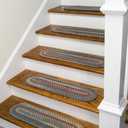 Colonial Mills New England Braid Stair Treads - Blue 8"x28" (Set 4)