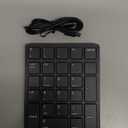 Havit Bluetooth Number Pad Wireless Numeric Keypad Numpad 26 Keys Portable Mini Financial Accounting Rechargeable Numeric Pad for Windows Laptop Desktop, PC, Notebook (Black)