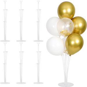 6 Sets Balloon Stand Kit, Balloon Sticks Holder with Base, Birthday Wedding, Graduation Party Decorations, Table Centerpieces Arch kit