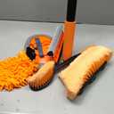 Buyplus 18FT Reach Car Wash Brush with Long Handle - Car Cleaning Kit with 3-12FT Extension Pole, Wheel Brush, Microfiber Cleaning Mop, Mitt, Window Squeegee for RV Truck SUV Boat Solar Pane Washing