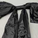 Yicentdp 1Pack Giant Black Bow Decor 34 x 94 Inches Large Coquette Bow Satin Bow Backdrop for Wedding Bridal Shower Birthday Party Room Wall Decor