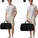MAXTOP Gym Bag for Women Men Travel Duffle Bag Large Capacity Carry On Weekender Overnight Bag With Shoe Compartment Gym Tote Dry Wet Separation Duffel Bag for Travel