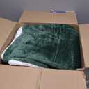 NANPIPER Throw Blanket Reversible Sherpa Flannel Blanket Super Soft Fuzzy Plush Fleece Microfiber for Bed/Couch(60"x80",Olive Green)