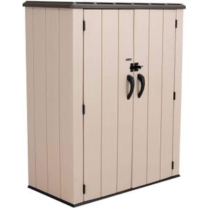 LIFETIME 60326 Vertical Storage Shed, Pack of 1, Desert Sand