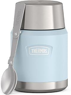 THERMOS ICON Stainless Steel Food Jar with Spoon, 16 Ounce, Glacier