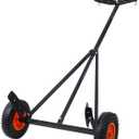 Trailer Dolly with 16" Pneumatic Tires W/96''-116'' Adjustable Height, 420lbs Capacity Boat & Utility Trailer Mover Jack Stand with Extended Handle, Heavy Duty Steel Frame (Red)