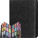 Top Loader Binder, 9 Pockets Card Binder Holds 252 Top Loaders, Premium Trading Card Collection Holder, Top Loader Storage Album for TCG, Sports Cards, Black (FOR TOP LOADERS ONLY)