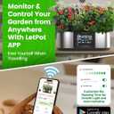 LetPot LPH-Max Hydroponics Growing System Kit, 21 Pods APP & WiFi Automatic Controlled Smart Indoor Garden with 36W LED Grow Light, Auto Drip Irrigation Kits, Self-Managed Nurturing & Watering