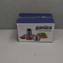 GANIZA Food Processors, Electric Food Chopper with Meat Grinder & Vegetable Chopper - 2 Bowls (8 Cup+8 Cup) with Powerful 450W Copper Motor - Includes 2 Sets of Bi-Level Blades for Fruits/Meat/Nuts (Black)