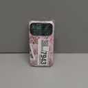 for iPhone 17 Pro Max Case, Wireless Charging Compatible, Dual-Layer Soft Silicone + Hard Shell with Cute Aesthetic Wildflower Design,Protective Phone Cover for Women - Pink Rose and Bows