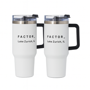 2Pcs 40 oz Stainless Steel Tumbler with Handle