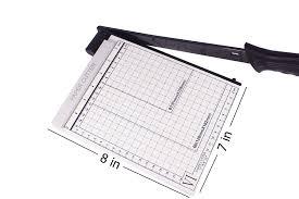 12" Heavy Duty Guillotine Cutter, Safety Lock, Metal Base, 12-Sheet