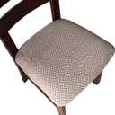 Genina Seat Covers for Dining Room Chair Seat Slipcovers Kitchen Chair Covers (Taupe, 4 Pcs)