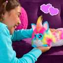 FURBY DJ Interactive Toy, Super Snuggly Rainbow Electronic Plush with Music, Lights, Motion, & Games, Speaks English & Furbish, 32in Long, Ages 6+