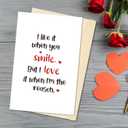 2 x Sweet Valentine's Day Card, Romantic Just Because Card, Love Quotes Gift for Husband Wife, I Love It When I'm the Reason