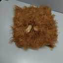 Light Brown Size M Lion Mane Dog, Dog Costume Ears Gift [Lion Tail] Lion Wig