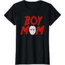 Mama's Boy Halloween Boy Mom T-Shirt S, Black