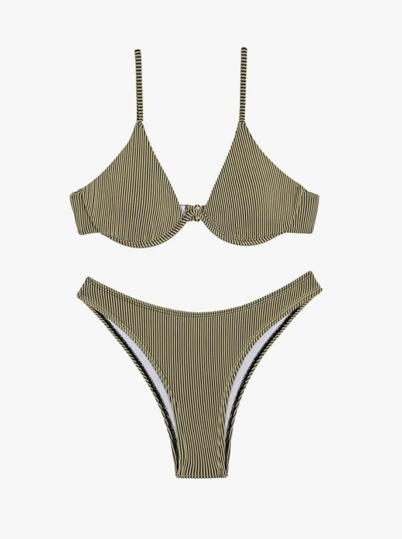 Women's Underwire Bathing Suit Push Up Swimsuit 2 Piece Bikini Set S