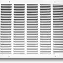 14"w X 12"h Steel Return Air Grilles - Sidewall and Ceiling - HVAC Duct Cover - White [Outer Dimensions: 15.75"w X 13.75"h]
