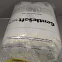 Bedsure King Comforter Set, White Soft Prewashed Bedding for All Seasons, 3 Pieces GentleSoft Bed Set, 1 Lightweight Comforter (104"x90") and 2 Pillowcases (20"x36")