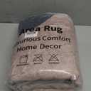 Sungea 6ft Abstract Round Rugs for Bedroom,Soft Washable Non-Slip Large Circle Rug,Chic Faux Wool Mountain Low-Pile Carpets for Kidsroom/Nursery/Living Room/Classroom(Blue)