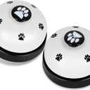 Pet Training Bells, 2 Pack Dogs Bell for Door Potty Training and to Ring to Go Outside Communication Device Dog AgilityTraining Equipment Interactive Toys (White)