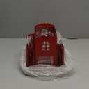 Large Bird Feeders for Outdoors Hanging,Metal Bird Feeder with Double Suet Cage Cake,Sturdy & Weatherproof,Easy to Clean & Refill,4.6Lbs Large Capacity, Great for Attracting Wild Birds,Red