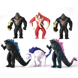 Epic Monster Battle Action Figures Set, 6-Pack 4.7" Tall Collectible Toys, Highly Detailed and Articulated, Ideal for Fans and Collectors, Movie Monster Series (6pcs)