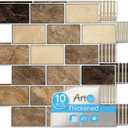 Art3d Peel and Stick Backsplash Tiles 12"x12" Yellow Jasper Thicker Design, Self-Adhesive Wall Tile for Kitchen & Bathroom