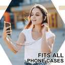Ecation 2 Pcs Gold Metal Phone Chain Crossbody Phone Lanyard with 1 Wrist Strap and 4 Tether Tabs for Women Girls Travel Shopping Party Camping