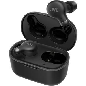 JVC Active Noise Cancelling True Wireless Earbuds - Bluetooth 5.3 with ANC - Comfortable Fit with S/M/L Silicon & Memory Foam Earpieces - IPX4 Water Resistant - 28 Hrs Playback - Compact Charging Case