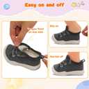 FEETCITY Toddler Boys Shoes Toddler Barefoot Shoes Kids Sneakers Tennis Shoe Slip On Baby Walking Shoe (Darkgrey)