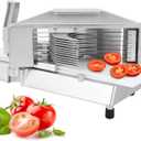 Commercial Tomato Slicer, 3/8" Heavy Duty Tomato Slicer Tomato Cutter With Built-In Cutting Board for Home or Restaurant Use