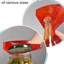 Jar Opener for Weak Hands, Dual-Layer Multifunctional Jar Opener Gripper, Bottle Openers for Seniors, Kitchen Gadgets, Non-Slip Jar Openers for Seniors, Arthritis, Lid Opener, Mothers Day Gifts (Red)