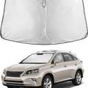 EcoNour Windshield Sunshade Compatible for Lexus RX 300 350/350h 450/450h 2010-2013 2014 2015, Sun Visor for Front Windshield & Window Sun Shade Cover, UV Heat Blocker & Protector, Car Accessories