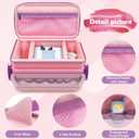 Sun3drucker Carrying Case for Toniebox 2/1,Carrying Travel Bag for Toniebox Starter Set and Tonie Figures, Toniebox 2 Audio Player Bundle Portable Storage Bag (Pink)