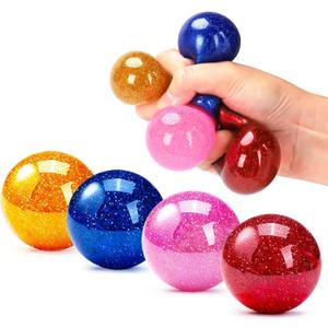 24 Pack Fidget Stress Balls,Sensory Squishy Ball Anti-Anxiety Toys Bulk for Kids, Adults Stress Relief,Fun for Student Classroom Prize, Birthday,Party Favors, Children's Day,Easter Basket Stuffers