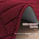 Red Kitchen Runner Rug 20"x47" Kitchen Rugs Non Slip, Christmas Kitchen Mats for Floor, Washable Absorbent Resist Dirt Comfort Standing Mat for Entryway,Hallway, Front of Sink (1'8" x 3'11" (Runner))