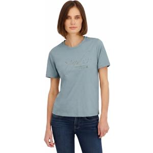 Spyder Women's Sparkle Logo Graphic Short Sleeve Tee T-Shirt (Green, S)