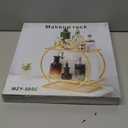 Perfume Organizer for Dresser, 2 Tier Bathroom Counter Organizers and Storage, Gold Makeup Organizer for Vanity, Bathroom Accessories & Decor, Skincare Perfume Trays Cosmetic Display Holder