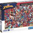Clementoni Spider-Man Impossible Jigsaw Puzzle, Medium, 1000 Pieces, Multicolored, 39657